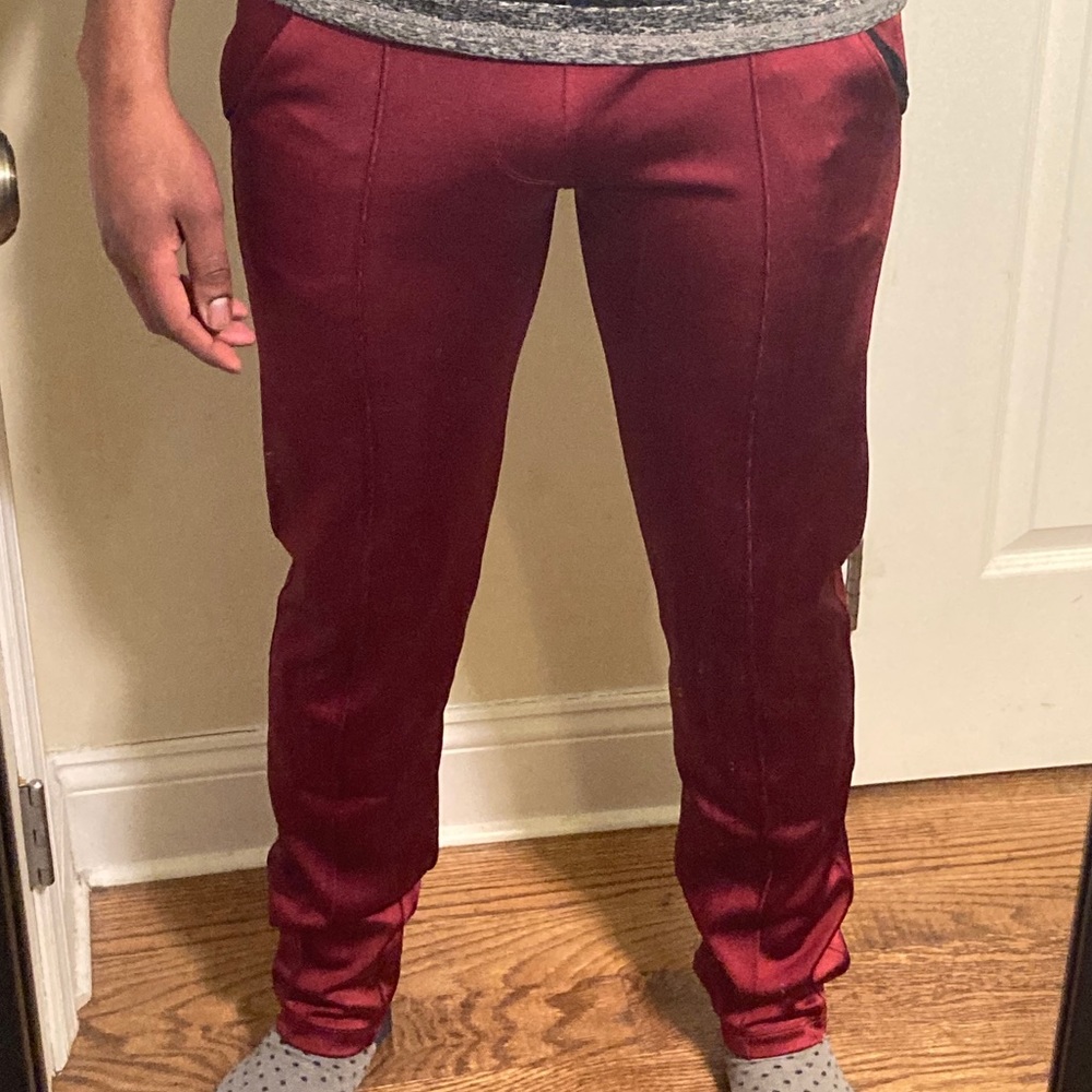 Lee Nylon/Spandex Stretch Sport Pants Burgundy (M)